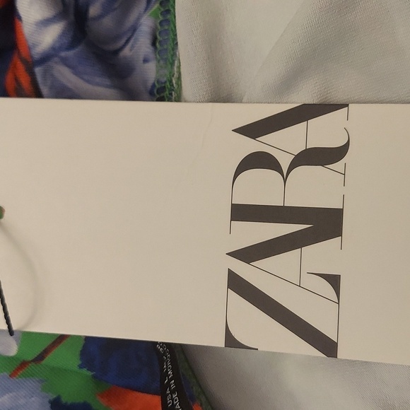 ZARA One Sleeve Floral Asymmetric Bodysuit - Picture 12 of 14